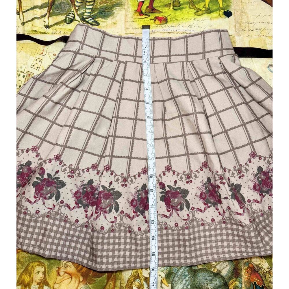 Ank Rouge Rose Pattern Skirt Castanets Club Camisole Shoujo Girl Himekaji Gyaru - Picture 16 of 16